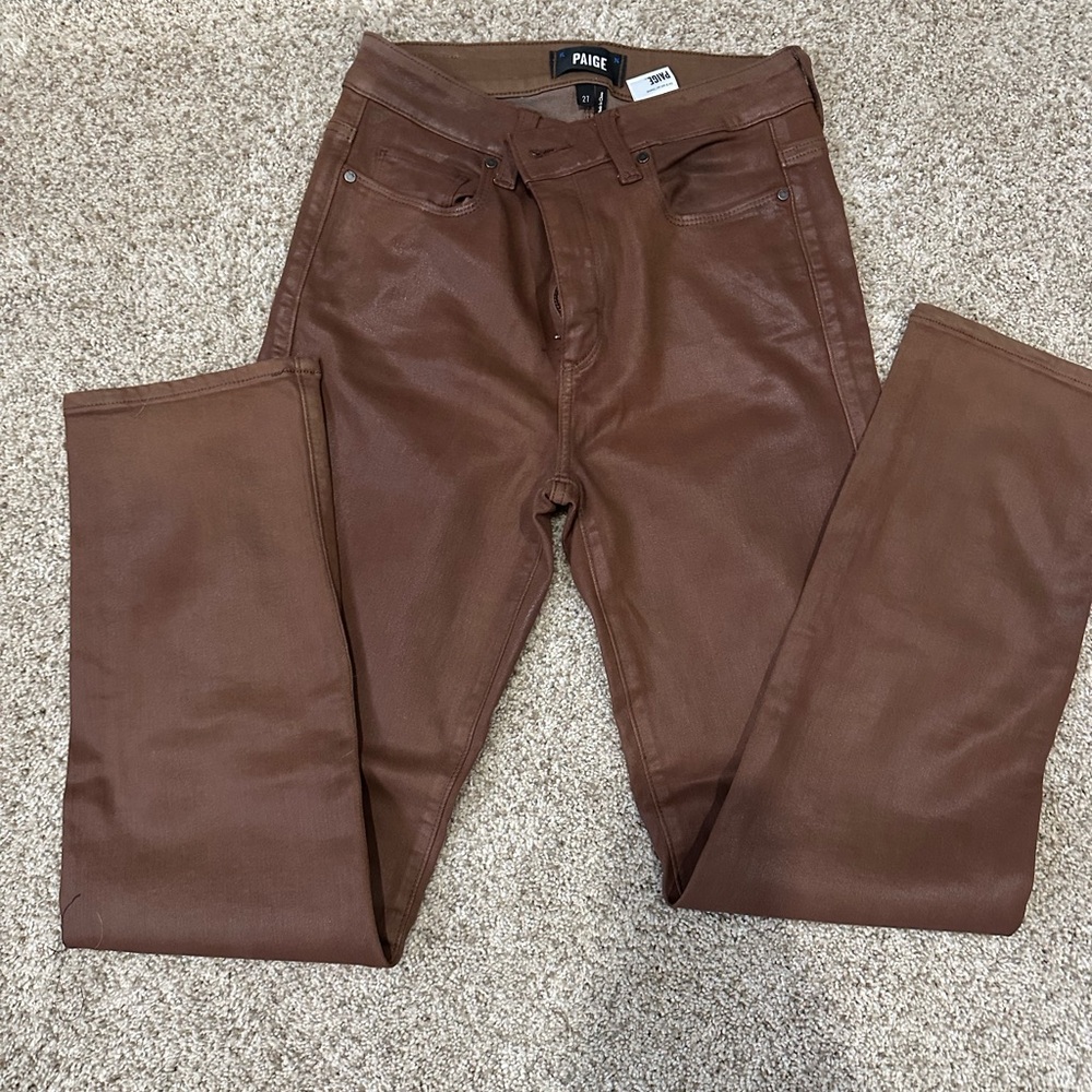 Paige coated Brown Jeans